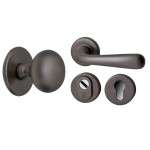 Voordeurset gunmetal PVD