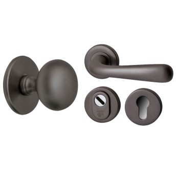 Voordeurset gunmetal PVD