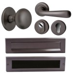 Complete voordeurset gunmetal PVD
