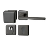Voordeurset QBE gunmetal PVD