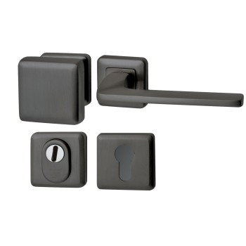 Voordeurset QBE gunmetal PVD