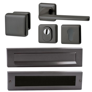 Complete voordeurset QBE gunmetal PVD