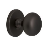 Voordeurknop Iris 56mm Puurzwart