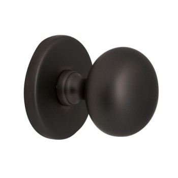 Voordeurknop Iris 56mm Puurzwart