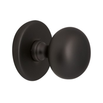 Voordeurknop Iris 72mm Puurzwart