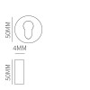 Cilinderrozet Vario-rond Dun 304 RVS Cilinderrozet Vario-rond Dun 304 RVS