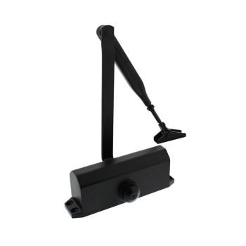 Deurdranger met schaararm DR 122 Intersteel mat zwart