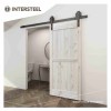 Schuifdeursysteem 2 meter hangrollen met spaakwiel 340mm Intersteel staal mat zwart