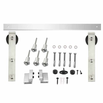 Schuifdeursysteem 2 meter hangrollen recht 290mm Intersteel RVS