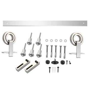 Schuifdeursysteem 2 meter hangrollen met open wiel 155mm Intersteel RVS