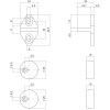 Geleide- en afstandhouders tbv schuifdeursysteem Intersteel mat zwart Geleide- en afstandhouders tbv schuifdeursysteem Intersteel mat zwart