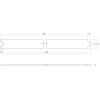 Tussenrail 45cm, staal tbv schuifsysteemmat Intersteel zwart Tussenrail 45cm, staal tbv schuifsysteemmat Intersteel zwart