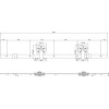Schuifdeursysteem 2 meter hangrollen met spaakwiel 170mm Intersteel staal mat zwart