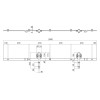 Schuifdeursysteem 2 meter hangrollen met spaakwiel 340mm Intersteel staal mat zwart