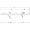 Schuifdeursysteem 2 meter hangrollen met open wiel 255mm Intersteel RVS