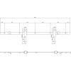 Schuifdeursysteem 2 meter hangrollen pijlvorm 290mm Intersteel staal mat zwart
