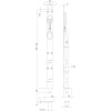 Kantschuif 25/150mm Intersteel RVS