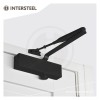 Deurdranger met schaararm DR 120 Intersteel mat zwart
