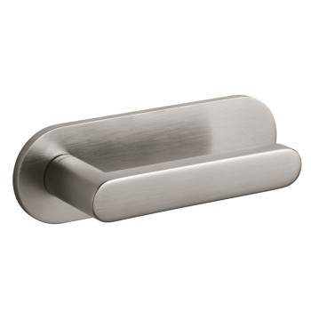 Deurkruk Olivari Link horizontaal schild RVS mat titaan PVD