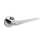 Deurkruk Olivari Twist rond rozet chroom