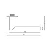 Deurkruk schild ongeveerd Piet Boon ARC PBA100P236SFC mat RVS