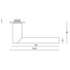 Deurkruk schild ongeveerd Piet Boon ARC PBA101P236SFC PVD mat zwart