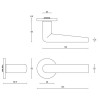 Deurkruk Piet Boon INC PBI101-G mat RVS geveerd