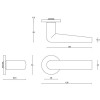 Deurkruk Piet Boon INC PBI102-G mat RVS geveerd