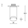 Deurkruk schild ongeveerd Piet Boon INC PBI103P236SFC mat RVS