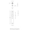 Deurkruk Piet Boon ONE PBT15XLP236 mat RVS langschild