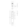 Deurkruk Piet Boon ONE PBT20XLP236 mat zwart