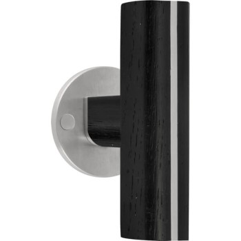 Deurkruk Piet Boon TWO PBT22/50 RVS/eiken zwart