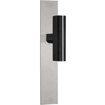 Deurkruk op schild Piet Boon TWO PBT22P236 RVS/eiken zwart