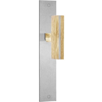 Deurkruk op schild Piet Boon TWO PBT22P236 RVS/eiken
