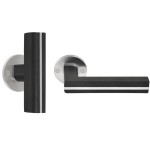 Deurkruk Piet Boon TWO PBTL22/50 RVS/eiken zwart