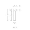 Deurvastzetter Piet Boon ONE PB30 magneet mat zwart
