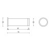 Deurstopper Piet Boon ONE PB75 RVS