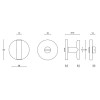 Toiletgarnituur Piet Boon PBIWC53 mat RVS