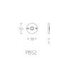 Beldrukker Piet Boon PB52 mat RVS Beldrukker Piet Boon PB52 mat RVS