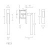 Schuifpuibeslag Piet Boon TWO PB231 RVS