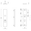 Veiligheidsschild LSQSM-50KT PC72 PVD mat zwart