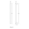 Greep Piet Boon TWO PB423 RVS