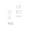Handdoekhaken Piet Boon PB25 mat RVS (2 stuks)