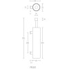 Toiletborstelhouder Piet Boon PB301 mat RVS