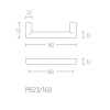 Meubelgreep Piet Boon TWO PB23/160 RVS