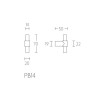 Meubelknop Piet Boon ONE PB14 PVD mat goud