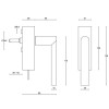 Draaikiep Piet Boon ARC afsluitbaar PBA100-DKLOCK mat RVS rechts