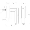 Draaikiep Piet Boon ARC afsluitbaar PBA101-DKLOCK mat RVS rechts
