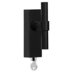 Draaikiep Piet Boon ONE afsluitbaar PBT15-DKLOCK mat zwart