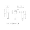 Draaikiep Piet Boon ONE afsluitbaar PBL20-DKLOCK mat wit Draaikiep Piet Boon ONE afsluitbaar PBL20-DKLOCK mat wit